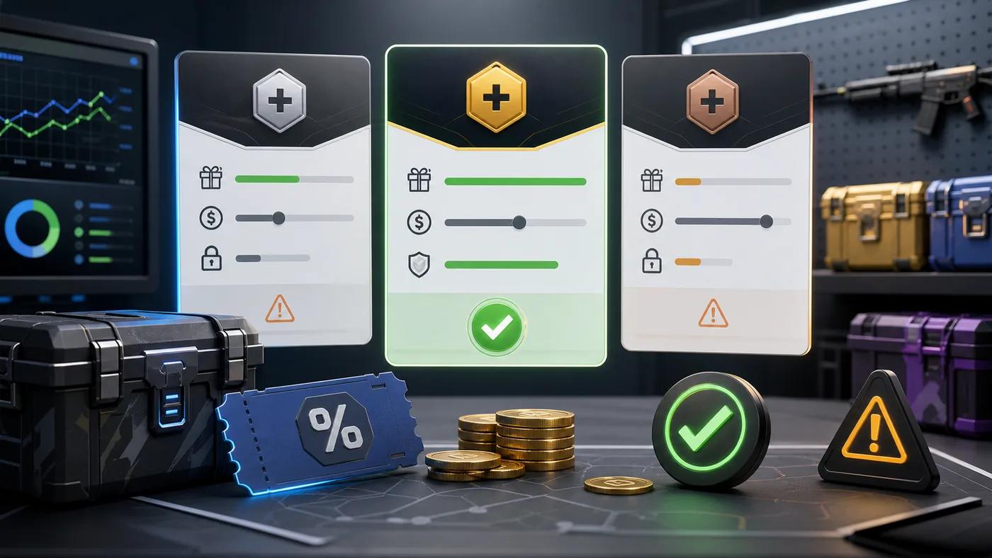 Depozitdan oldin CS2-saytlardagi bonus va shartlarni qanday solishtirish kerak