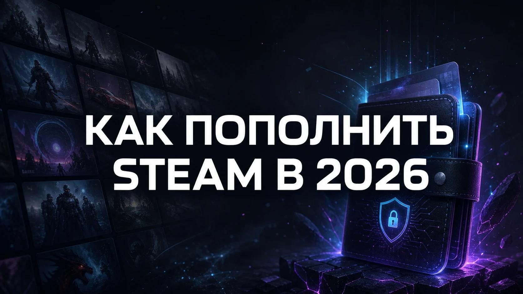 Как пополнить Steam в России в 2026 году: безопасные способы